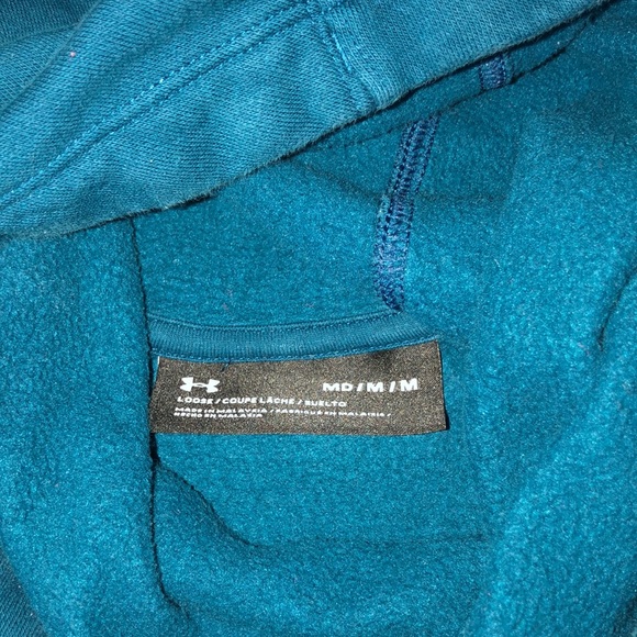 Teal under armour athletic hoodie - Picture 3 of 5